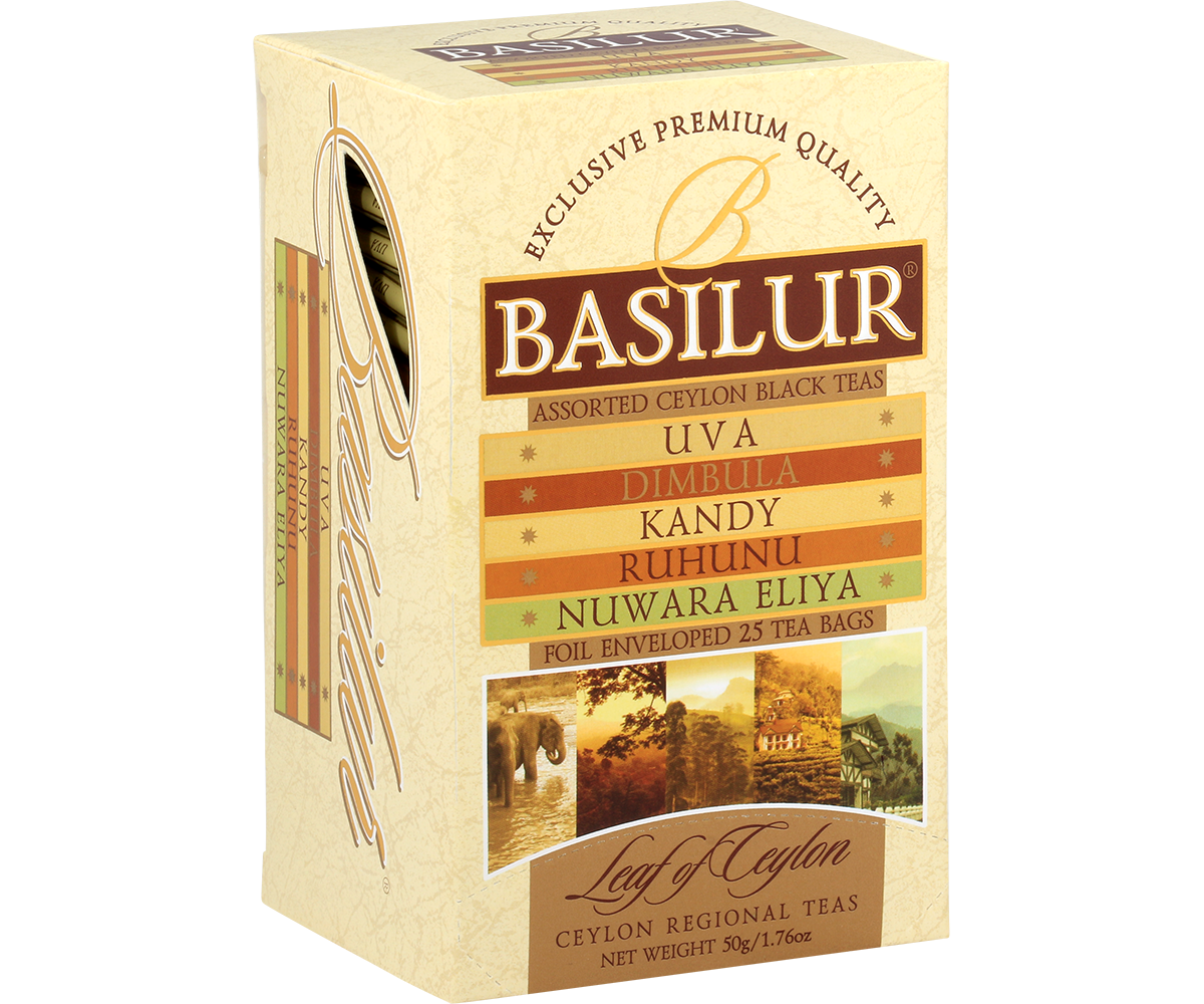 Té Ceylon-Caja De Madera Con te en Hojas 3 en 1 Island – Basilur